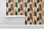 Tonal Arch Pattern Wallpaper