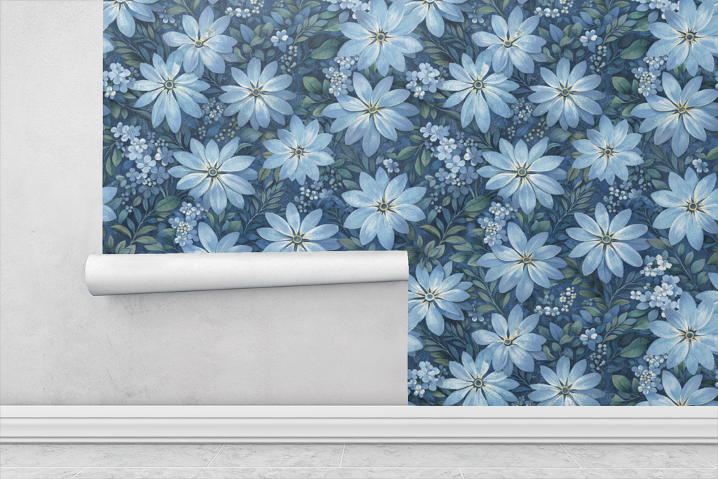 Moonlit Petal Symphony Wallpaper