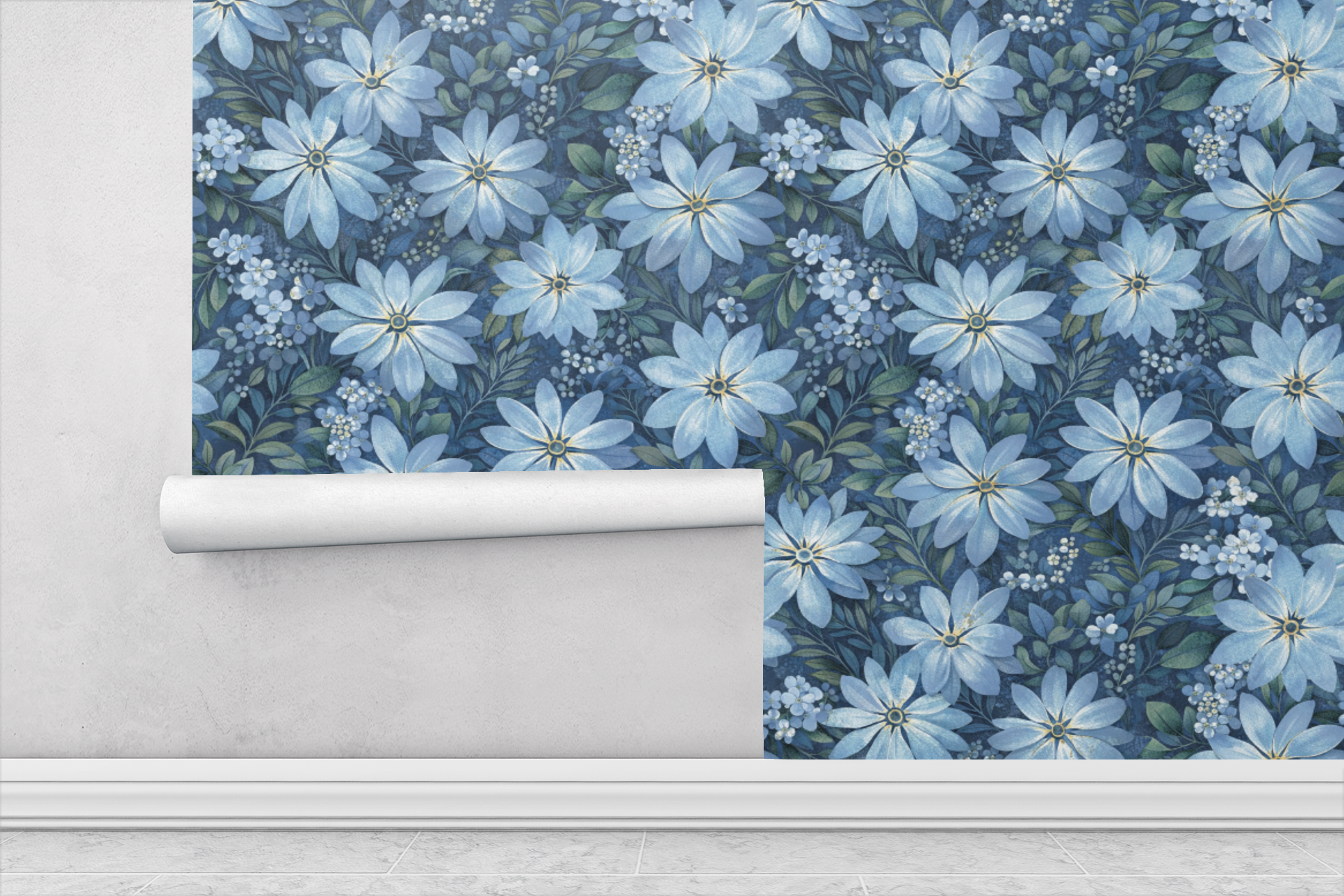 Moonlit Petal Symphony Wallpaper