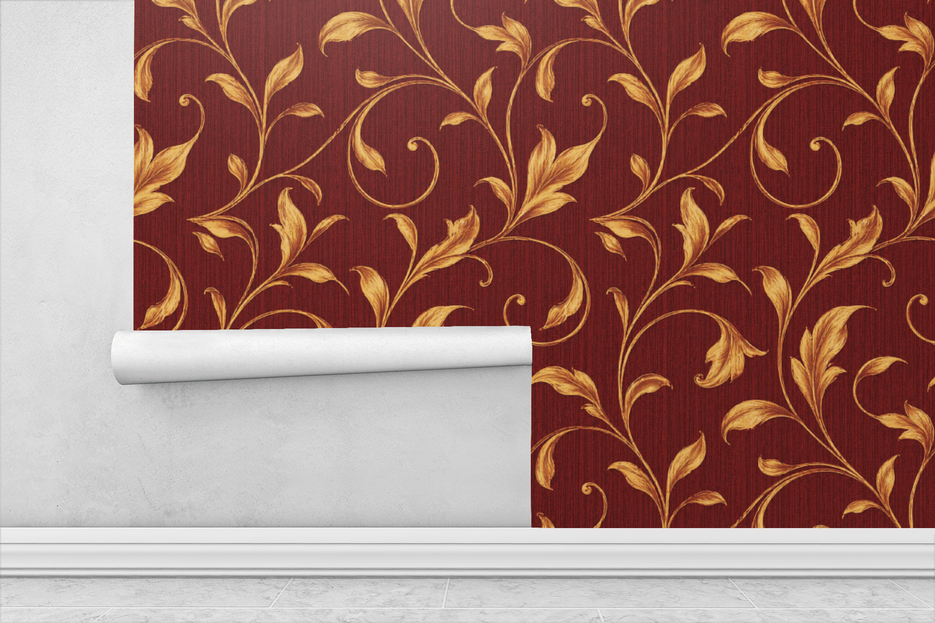 Holiday Gold Ornament Wallpaper Peel and Stick Wallpaper | Accent Haus