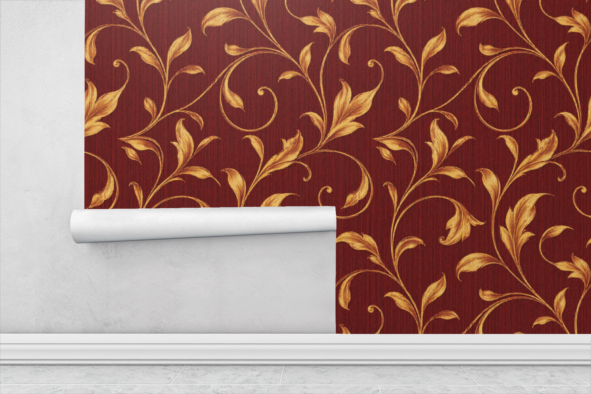 Holiday Gold Ornament Wallpaper