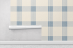 Soft Plaid Neutral Wallpaper