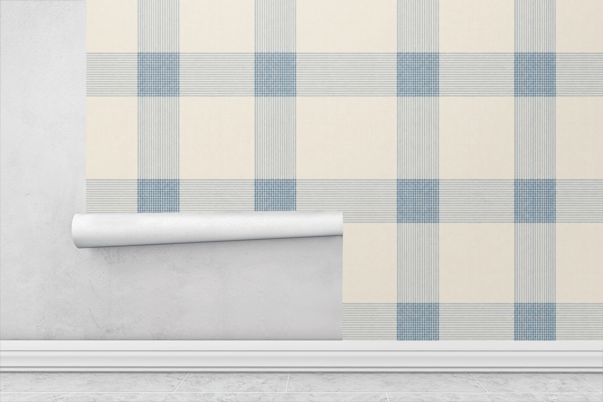 Soft Plaid Neutral Wallpaper