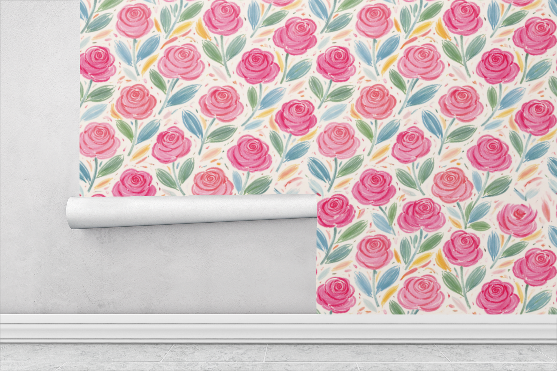 Crayon Petal Parade Wallpaper