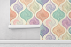Abstract Shell Curves Wallpaper