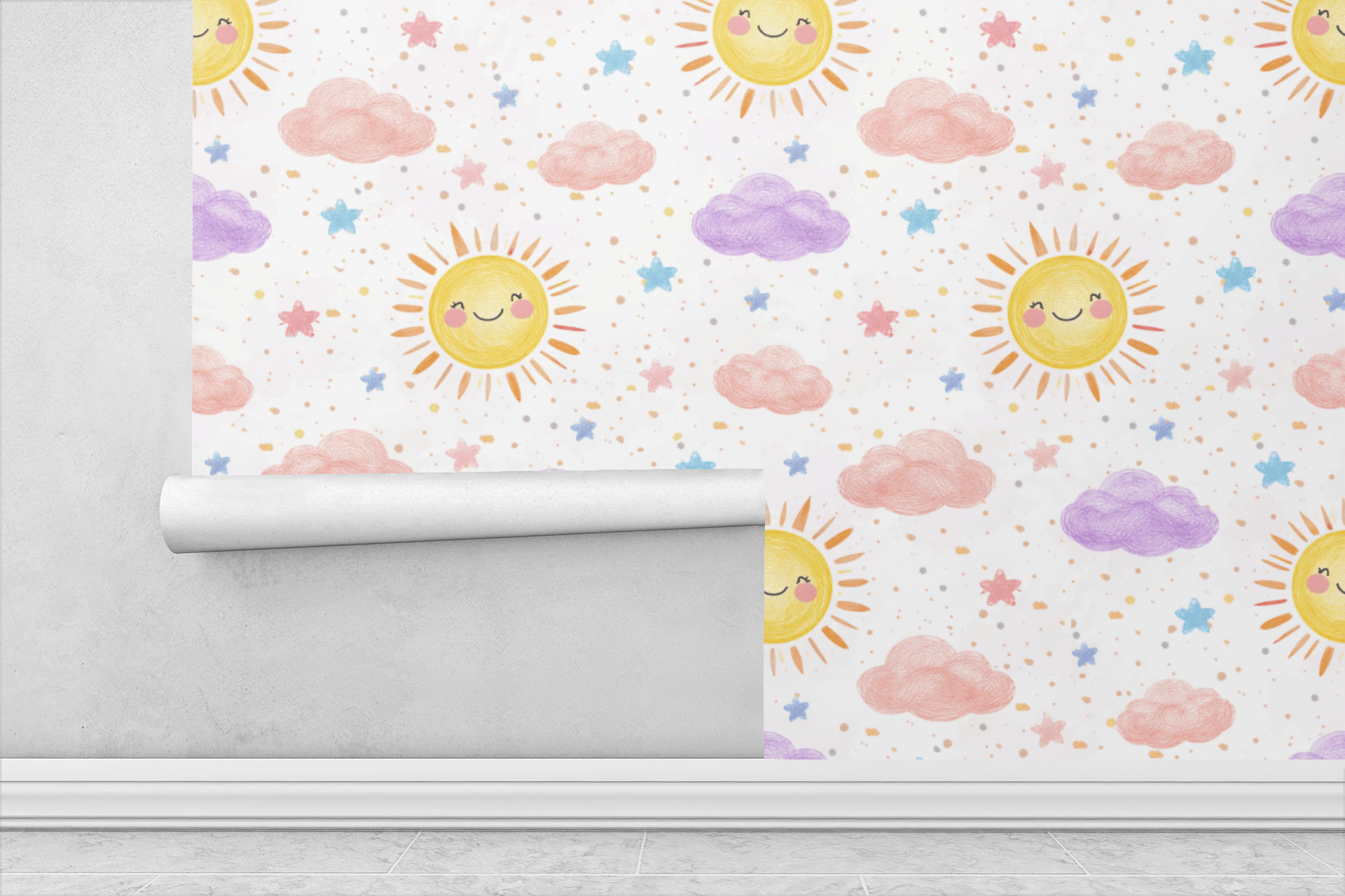 Sunbeam Whimsy Wallpaper Peel and Stick Wallpaper | Accent Haus