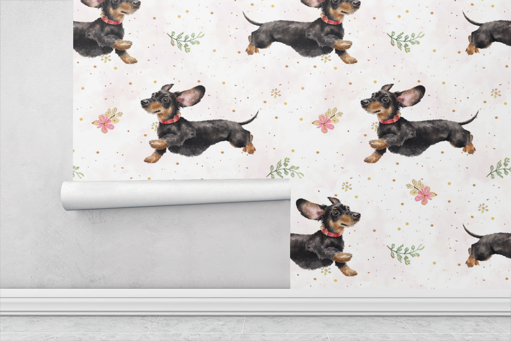 Playful Pups Parade Wallpaper