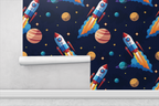 Kids Space Explorer Wallpaper