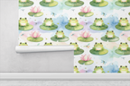 Frog Pond Party Wallpaper