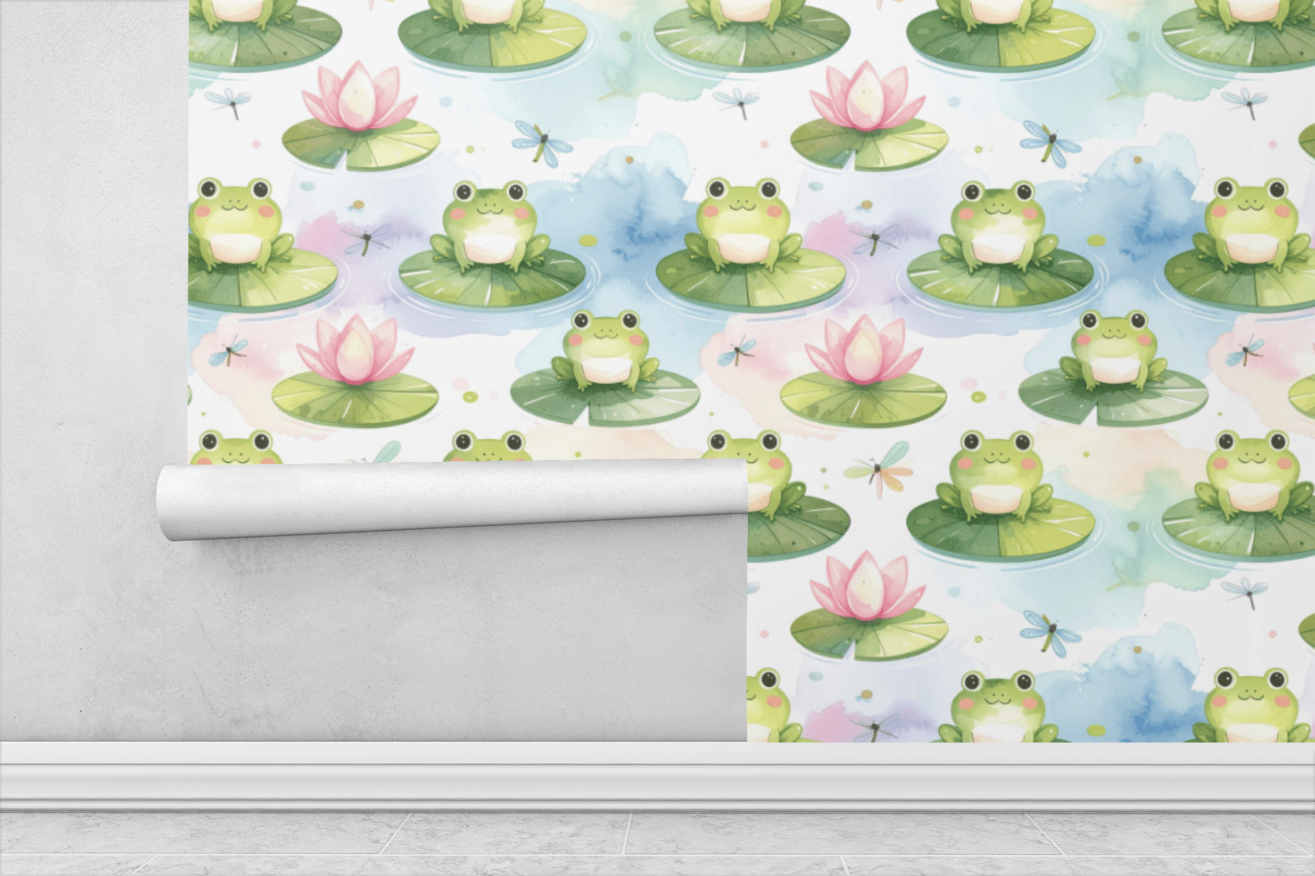 Frog Pond Party Wallpaper Peel and Stick Wallpaper | Accent Haus