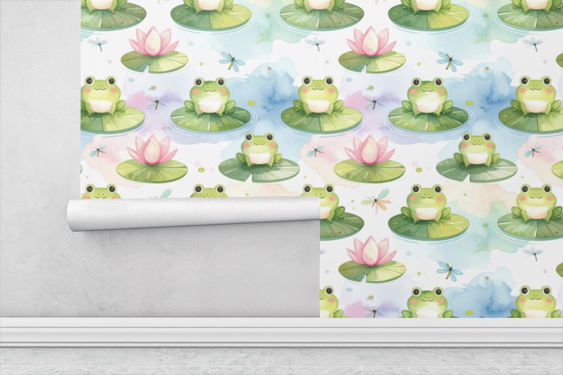 Frog Pond Party Wallpaper