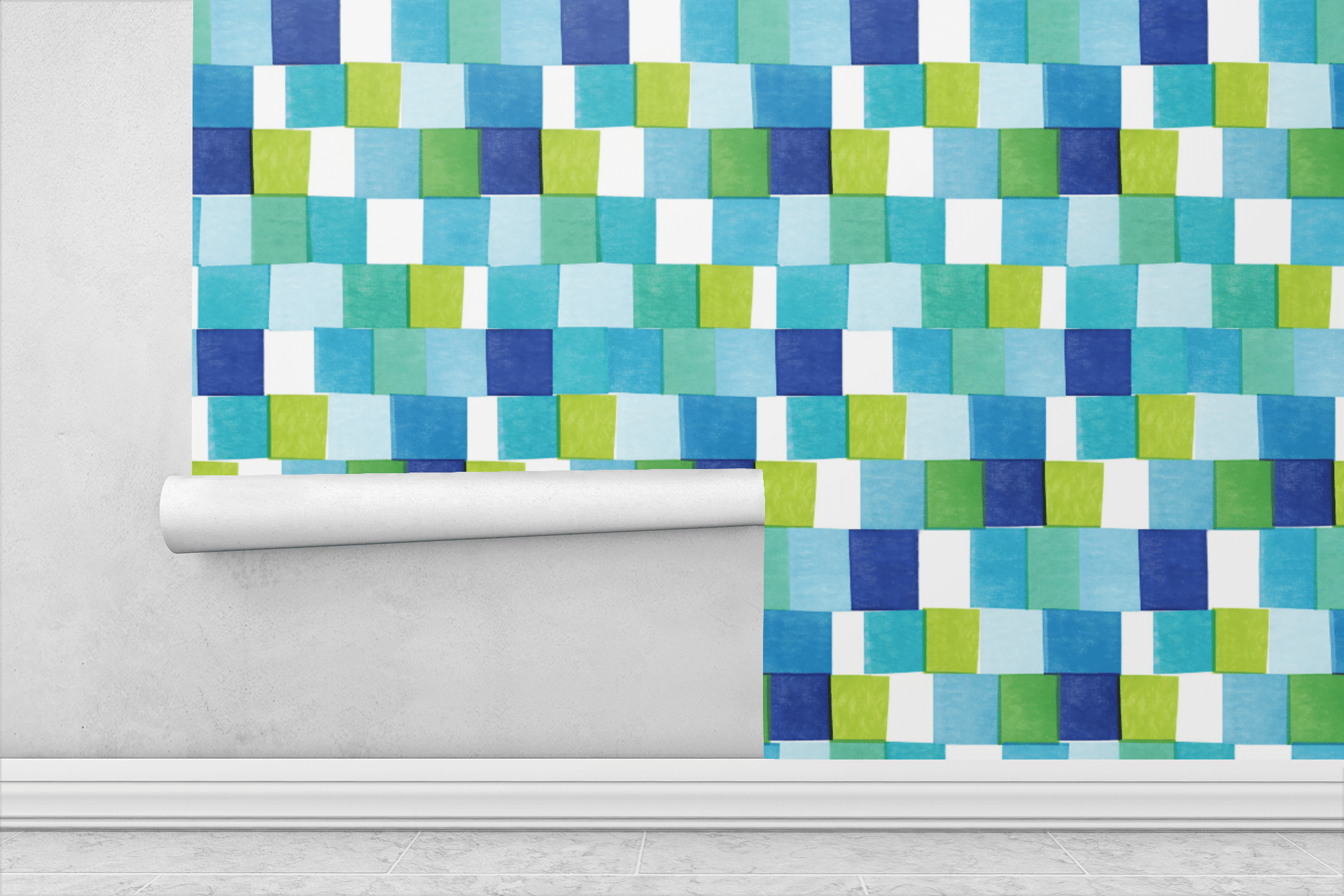 Coastal Mosaic Wallpaper Peel and Stick Wallpaper | Accent Haus