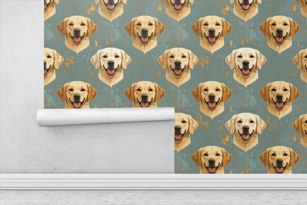 Golden Retriever - Soft Light Harmony Wallpaper