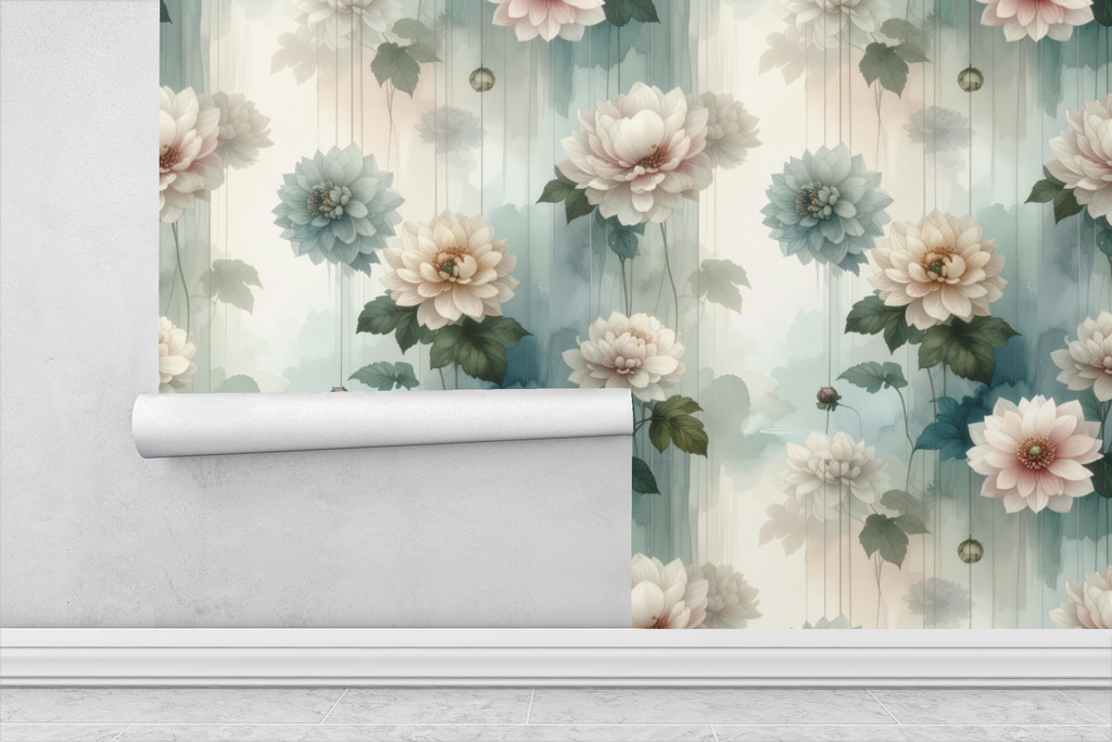 Soft Bloom Waterveil Wallpaper