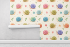 Happy Snail Garden Wallpaper