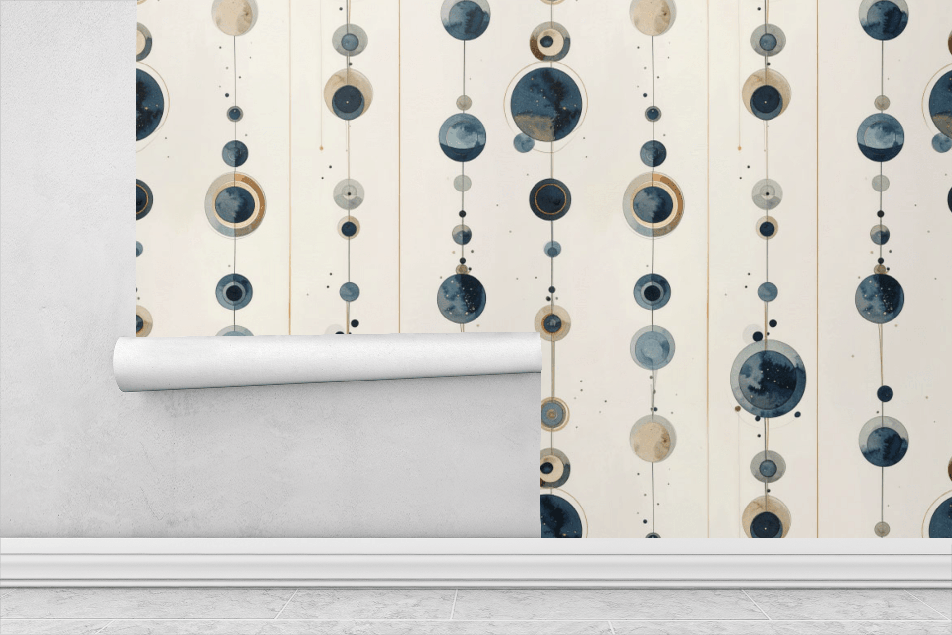 Minimal Orbit Wallpaper Peel and Stick Wallpaper | Accent Haus
