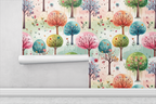 Magic Doodle Forest Wallpaper