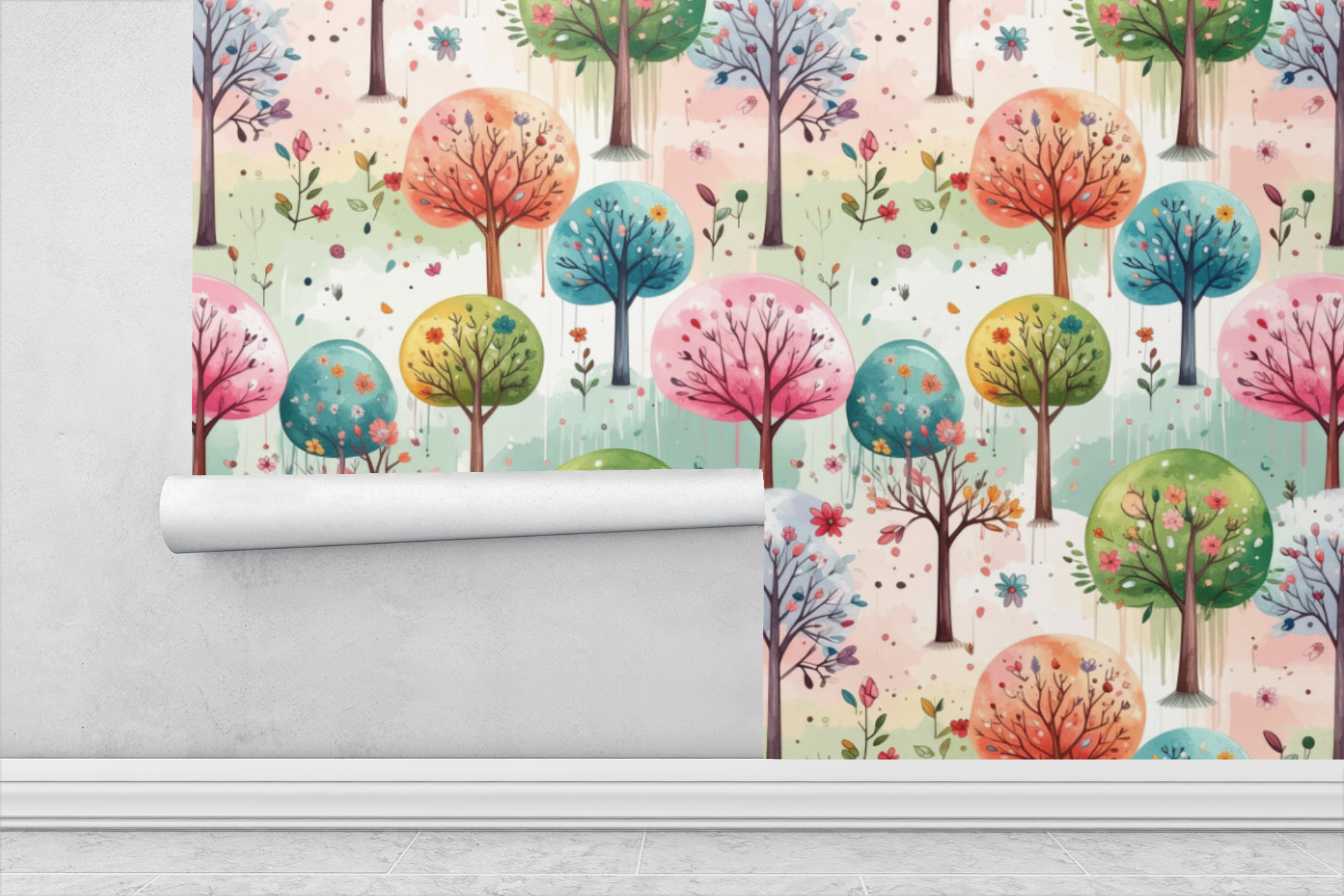 Magic Doodle Forest Wallpaper