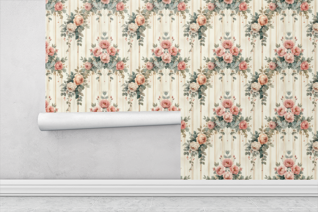 Cascading Garden Columns Wallpaper