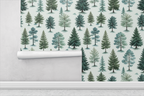 Holiday Pine Forest Wallpaper
