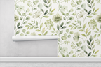 Botanical Guest Green Wallpaper