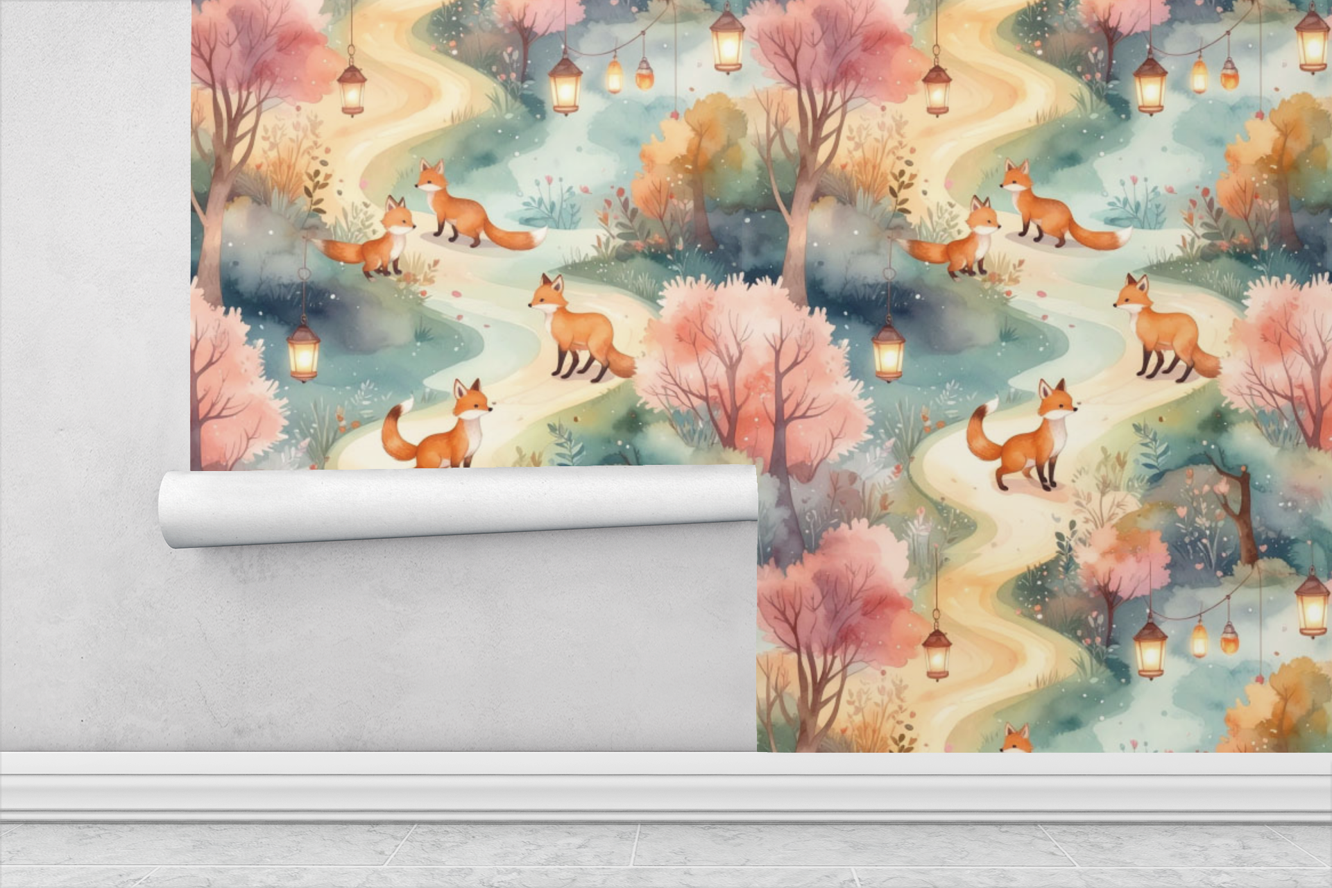 Fox Lantern Festival Wallpaper