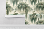 Willow Curtain Waterfall Wallpaper