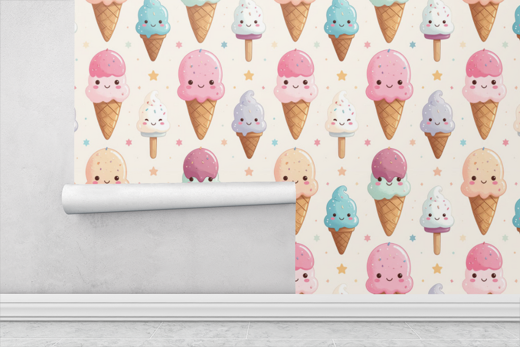Ice Cream Pop Garden Wallpaper