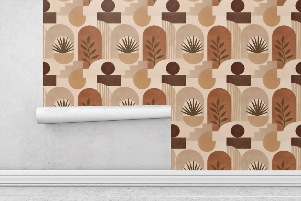 Sand & Olive Wallpaper