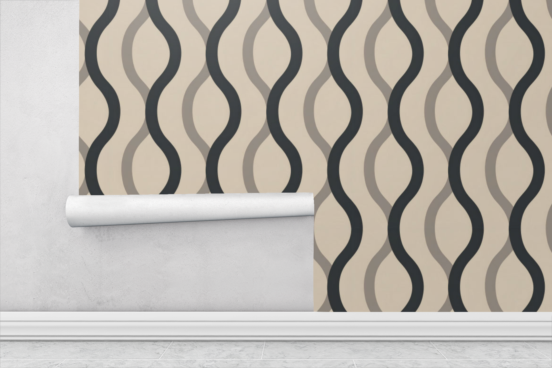Serpentine Mirror Flow Wallpaper
