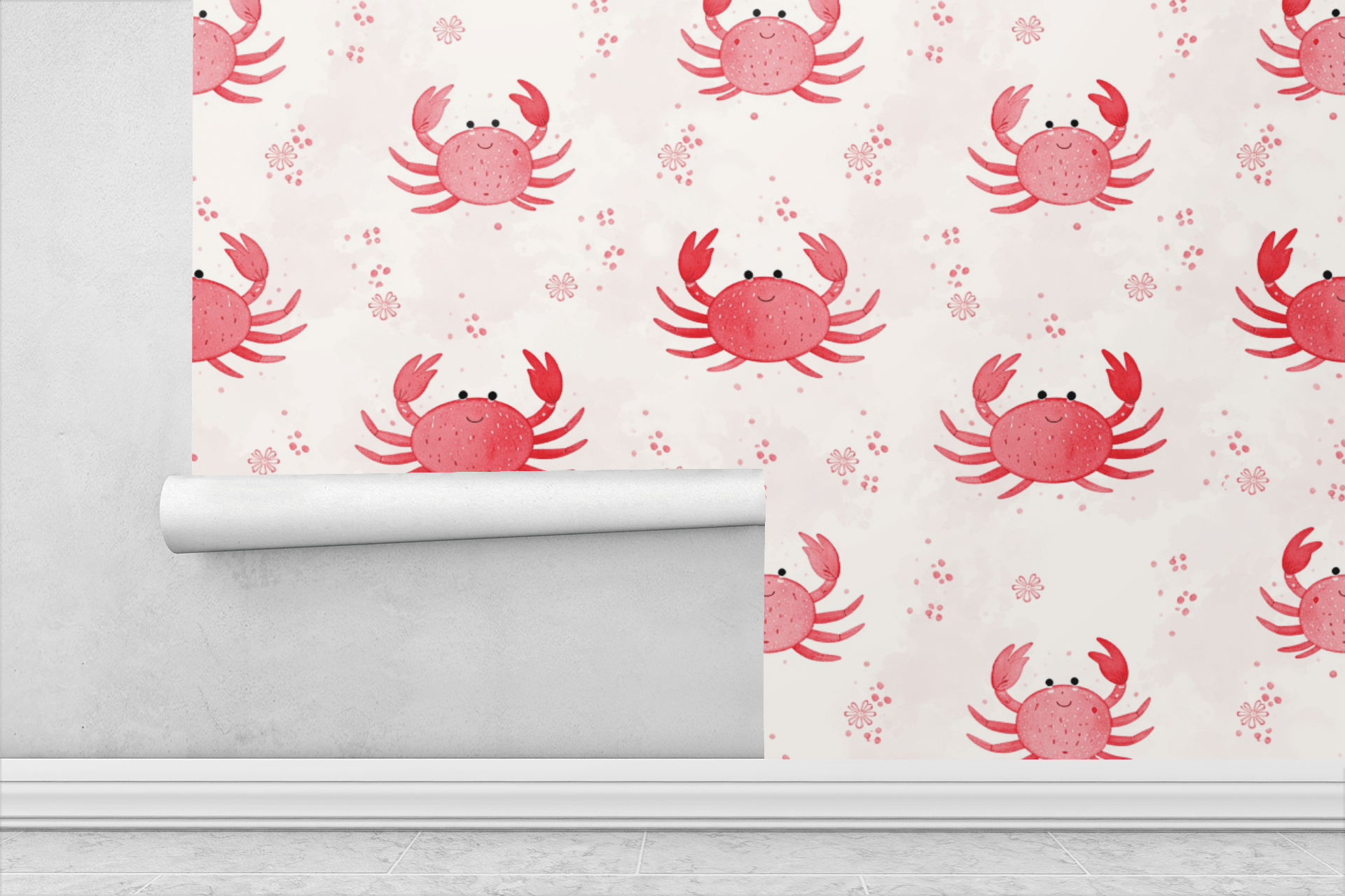 Blushing Tidal Parade Wallpaper Peel and Stick Wallpaper | Accent Haus