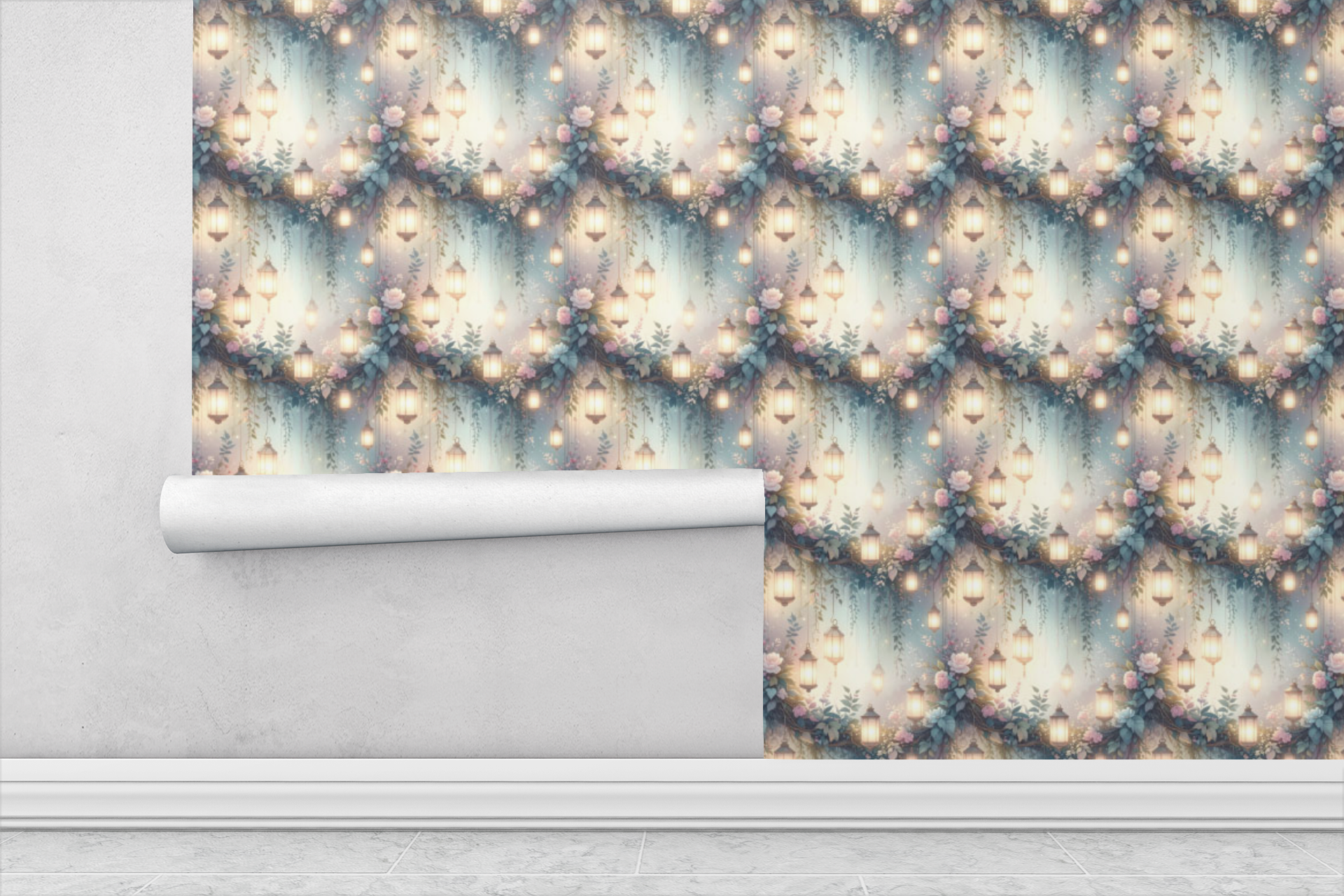 Fairy Lantern Garden Wallpaper