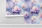 Floral Mist Landscape Wallpaper