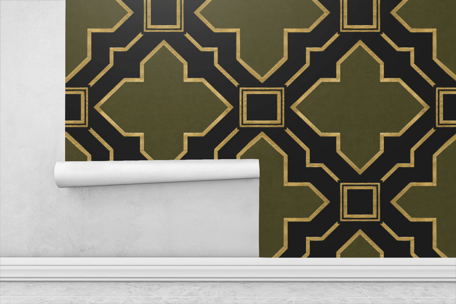 Black Olive Grid Wallpaper Peel and Stick Wallpaper | Accent Haus