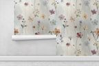 Rainy Window Botanicals Wallpaper