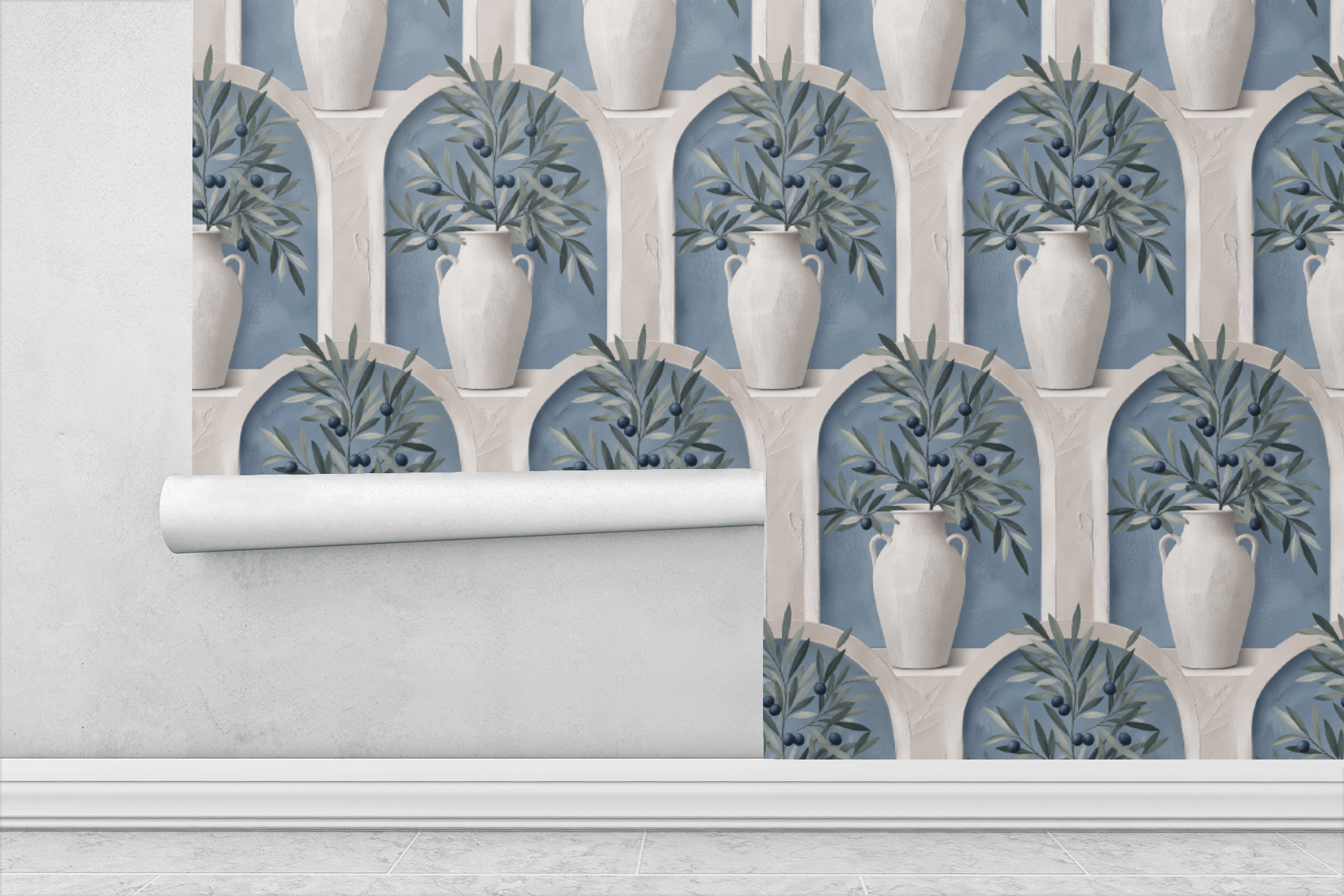 Chateau Plaster Cream Wallpaper Peel and Stick Wallpaper | Accent Haus