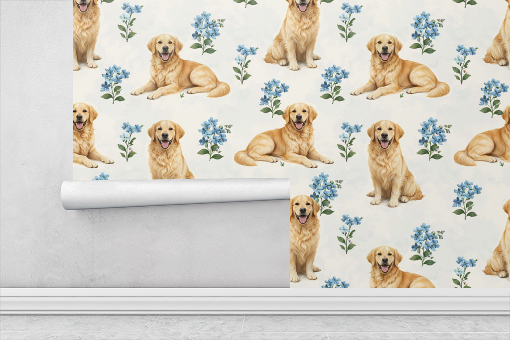 Golden Garden Companions Wallpaper