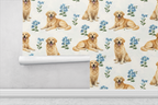 Golden Garden Companions Wallpaper