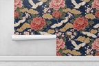 Chinoiserie Garden Scene Wallpaper