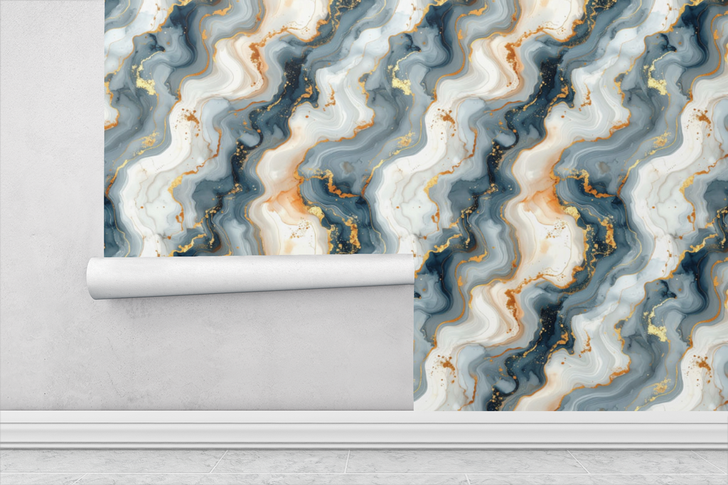 Liquid Marble Veins Wallpaper