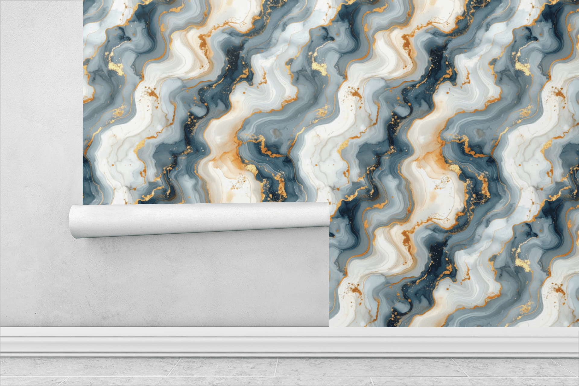 Liquid Marble Veins Wallpaper Peel and Stick Wallpaper | Accent Haus