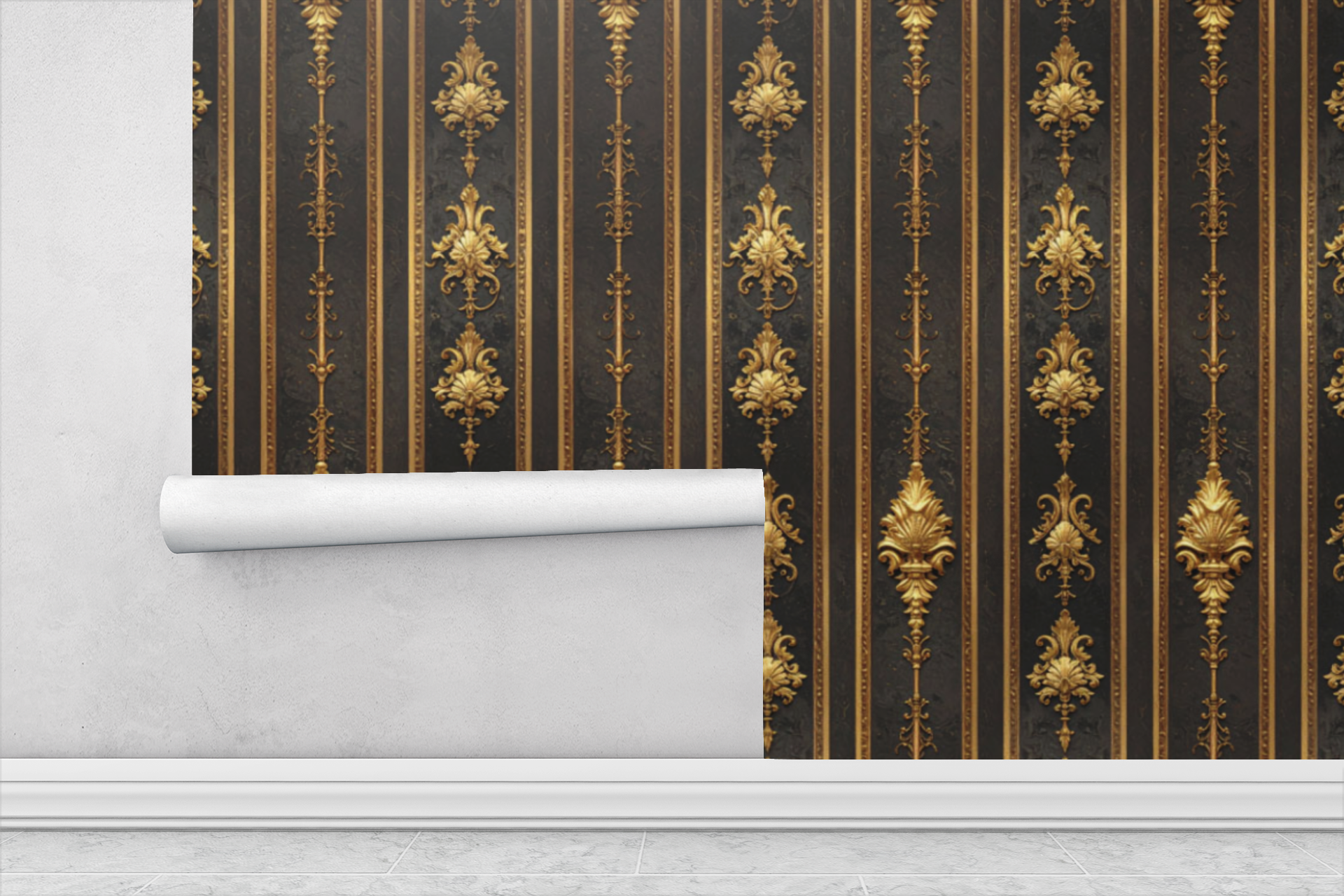 Palace Balcony Flourish Wallpaper