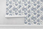 Seaside Shell Toile Wallpaper