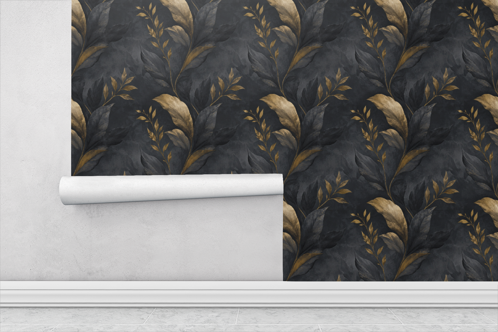 Midnight Plaster Wallpaper