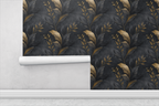 Midnight Plaster Wallpaper