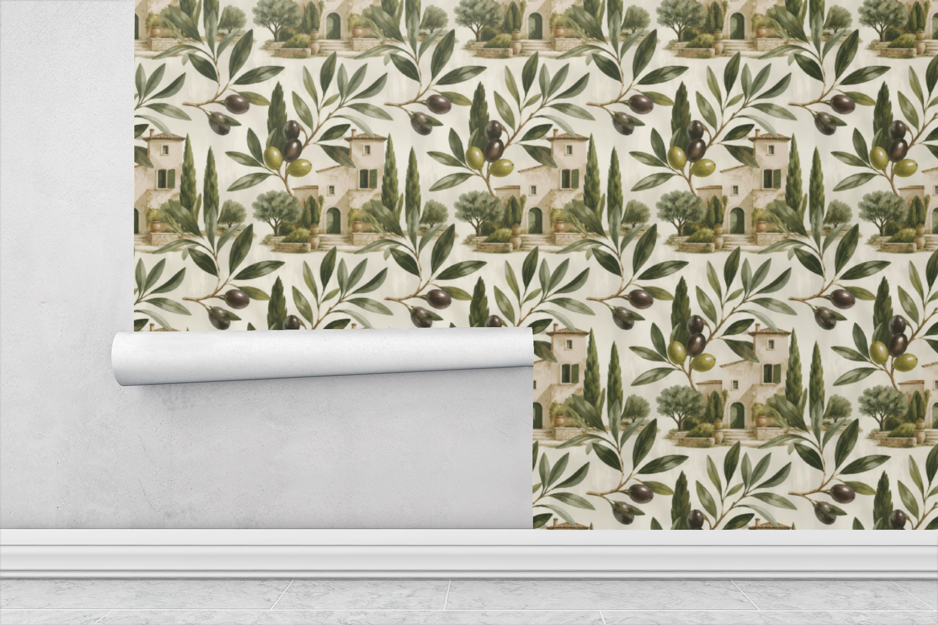 Olive Atelier Wallpaper
