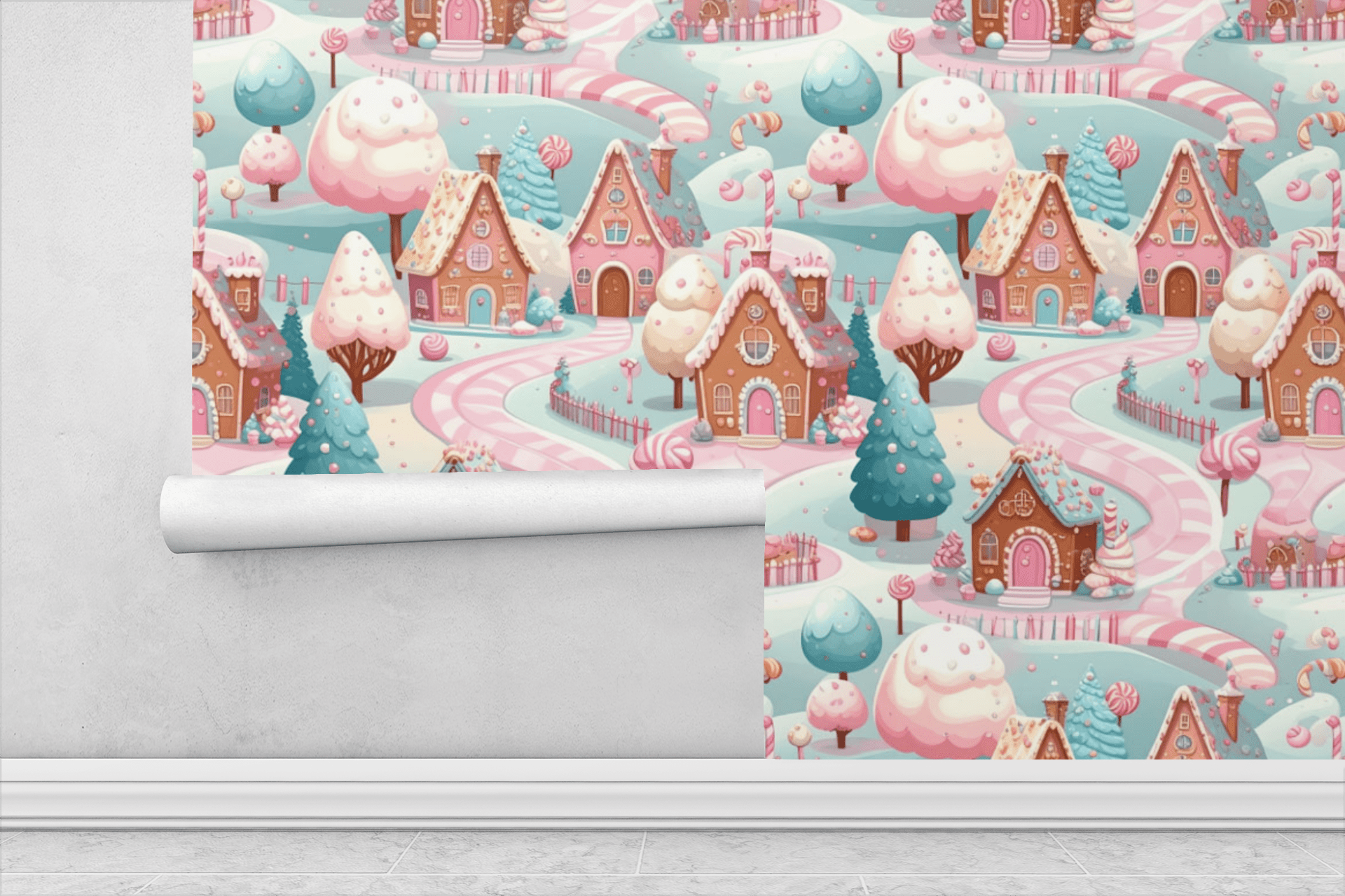 Cookie Kingdom Village Wallpaper Peel and Stick Wallpaper | Accent Haus