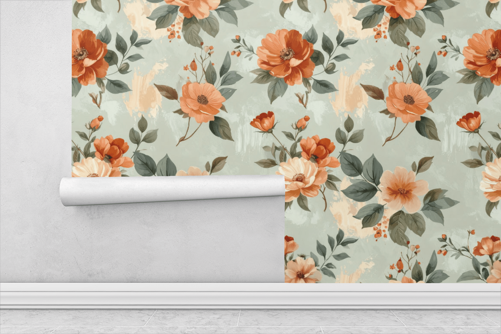 Earthy Botanical Harmony Wallpaper Peel and Stick Wallpaper | Accent Haus