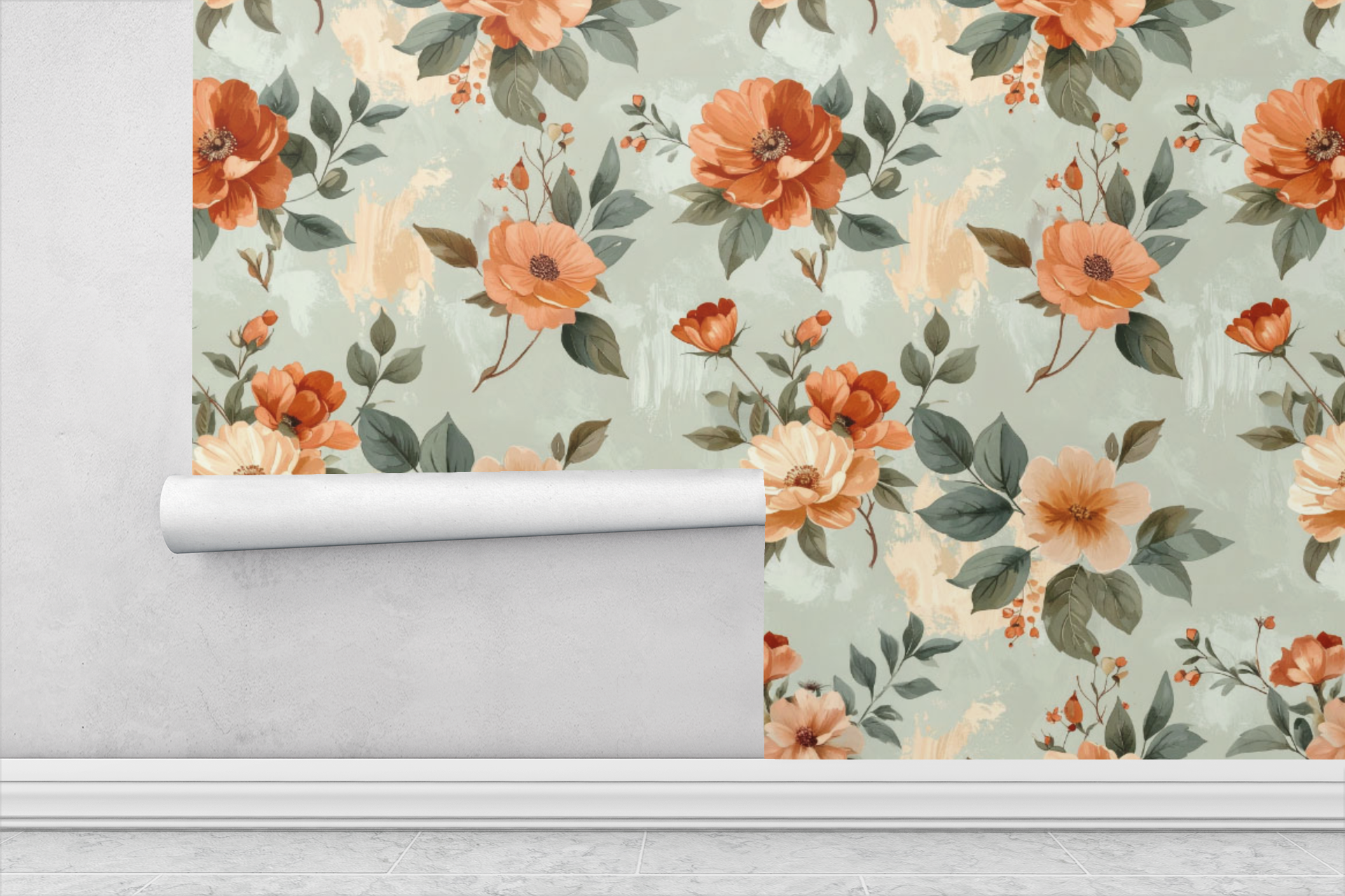 Earthy Botanical Harmony Wallpaper