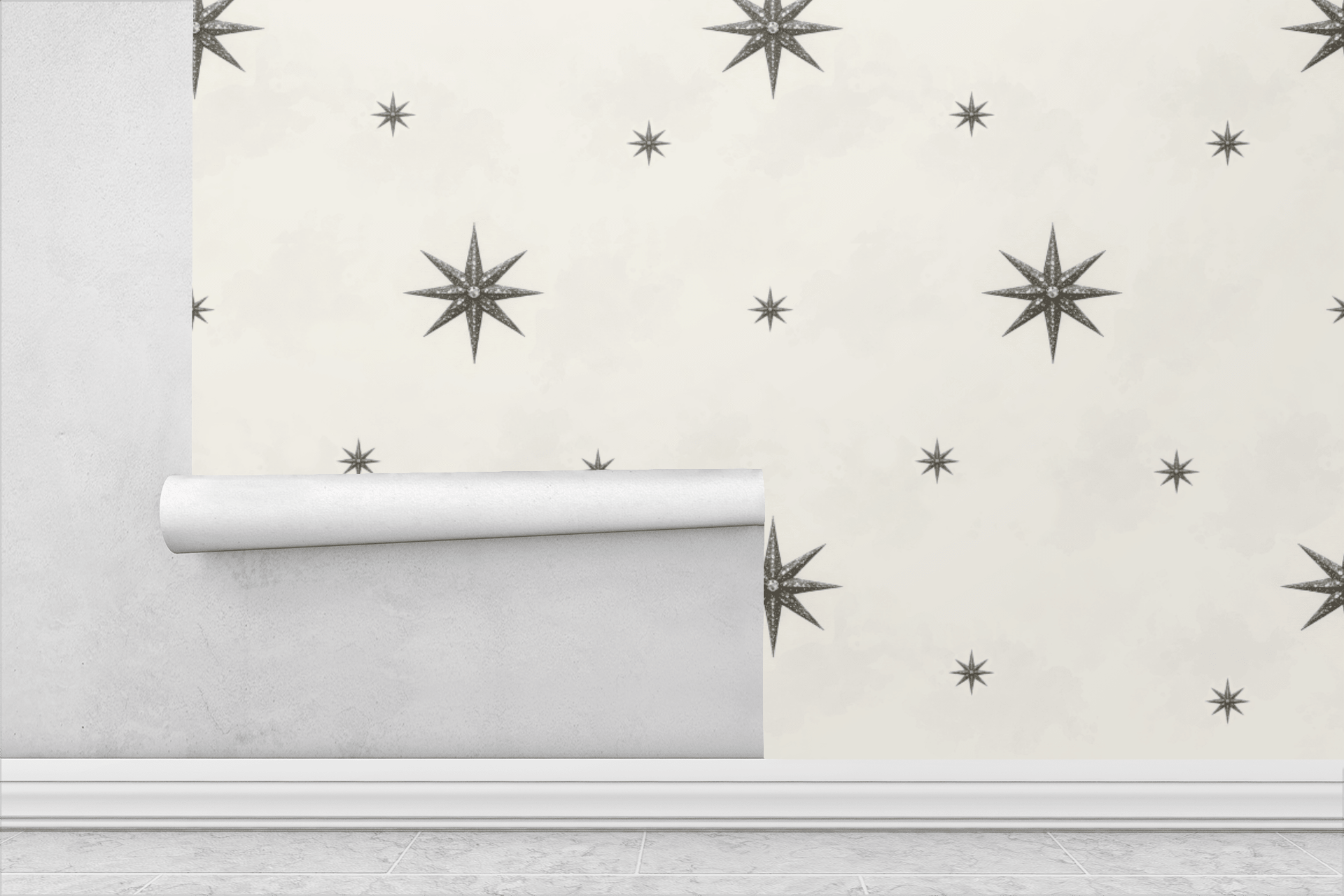 Celestial Gilded Stars Wallpaper Peel and Stick Wallpaper | Accent Haus